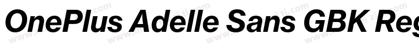 OnePlus Adelle Sans GBK Regular字体转换